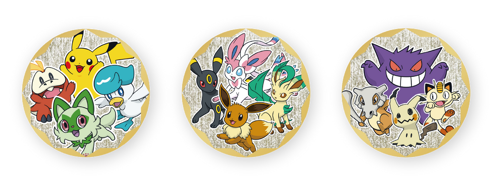 Pokémon Chinese Gem Pack Badge Set